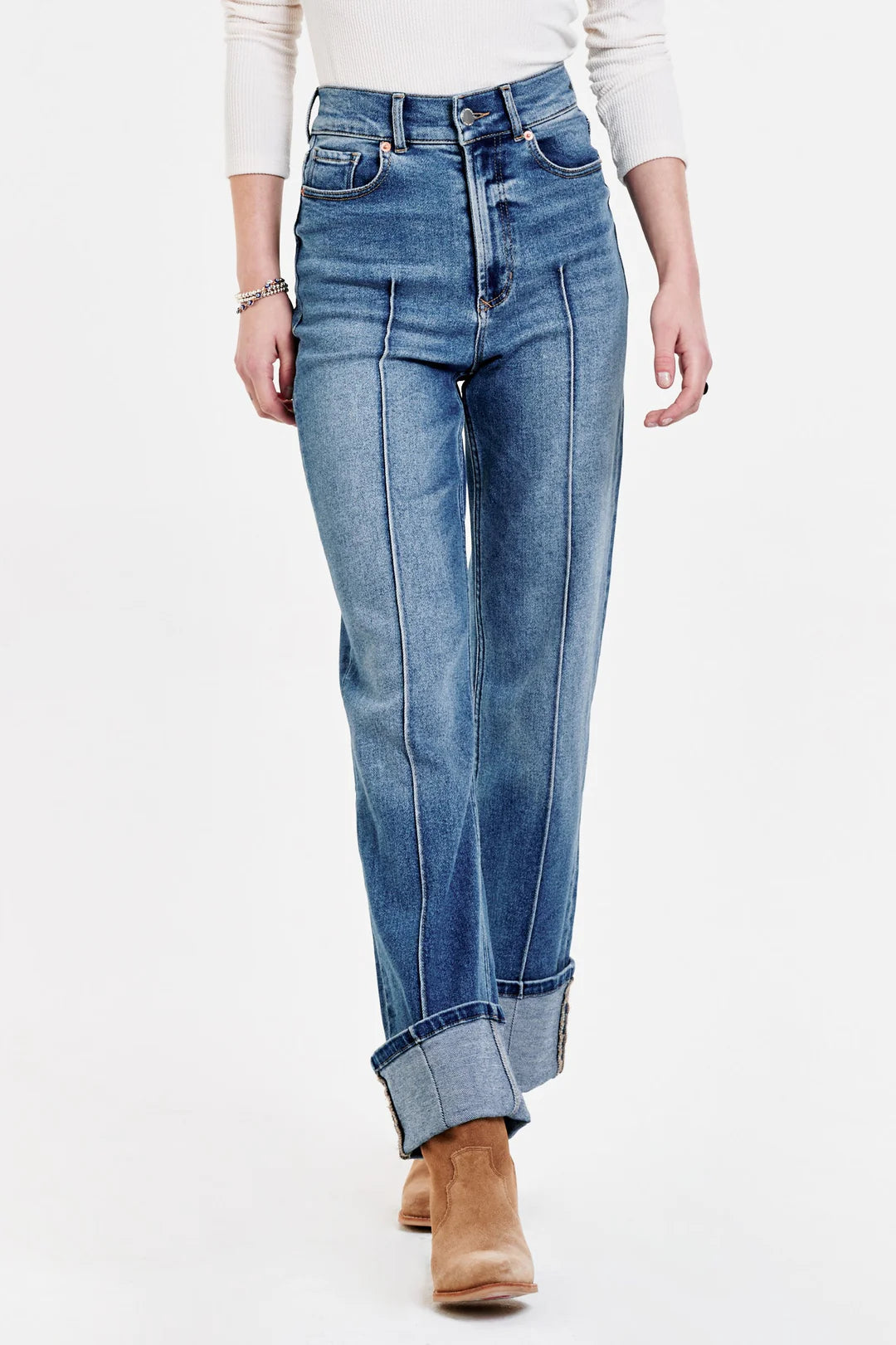 HOLLY SUPER RISE STRAIGHT JEANS