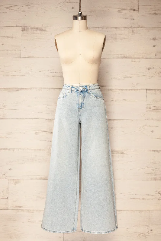 Jeju | Light-Blue Wide-Leg Jeans