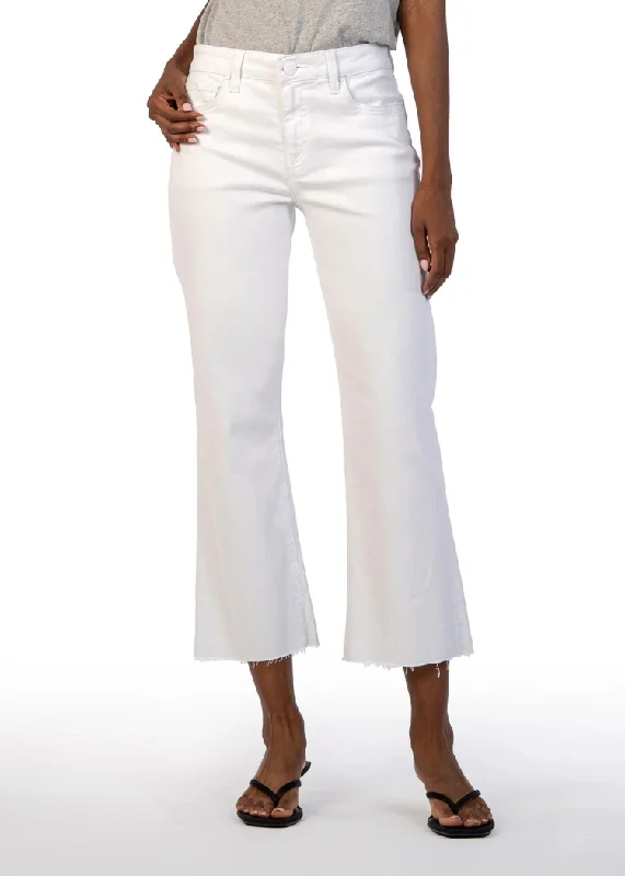 Meg High Rise Fab Ab Raw Hem Denim-Optic White ***FINAL SALE***