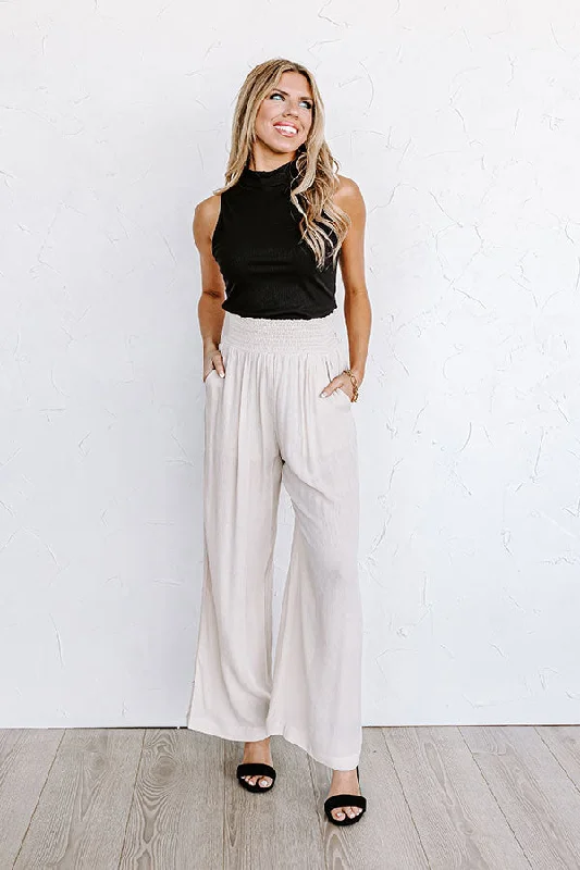 Urban Wonders High Waist Pants In Birch