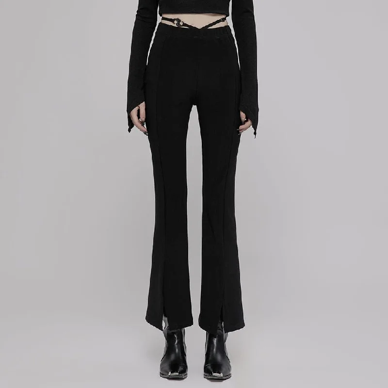 Women's Punk Straps Bell-bottoms