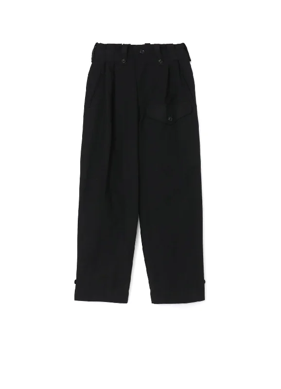 DOBBY CHINO PANTS WITH LEFT FLAP POCKET