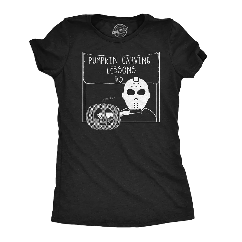 Pumpkin Carving Lessons Women's T Shirt