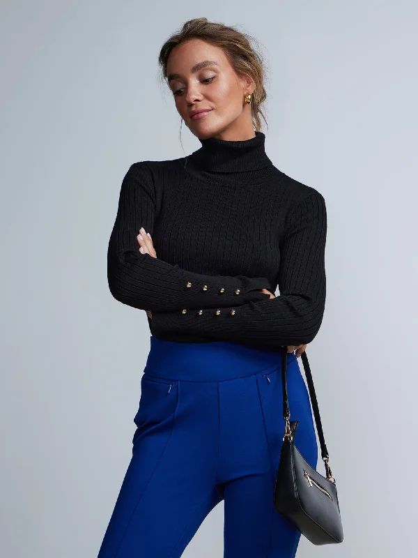 Ribbed Turtleneck Sweater