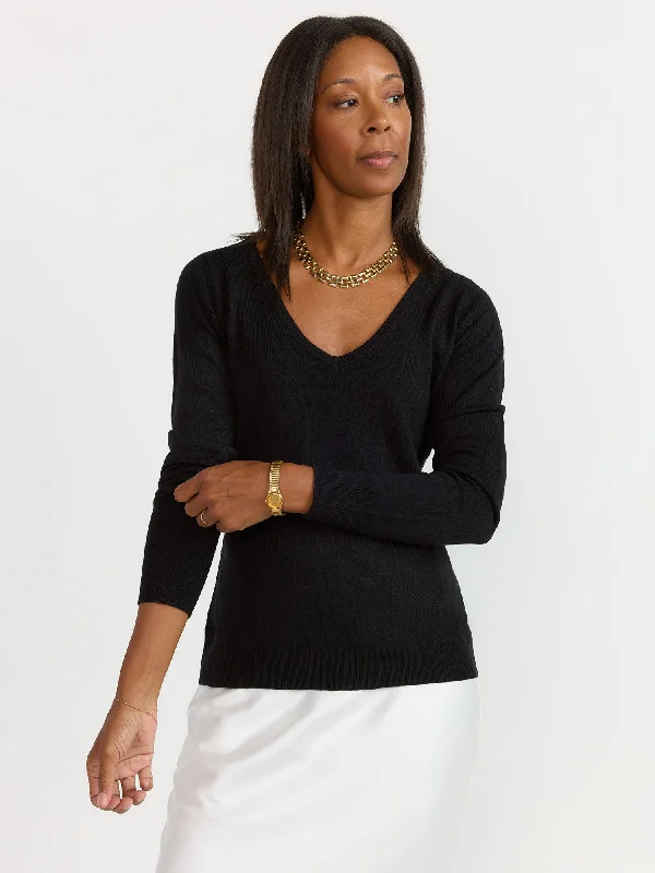 Long Sleeve V-Neck Sweater