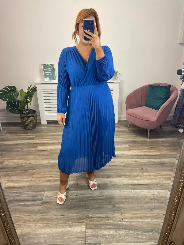 Saoirse Midi Dress (Blue)