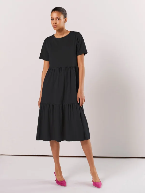 Stephanie Smock Dress (Black)