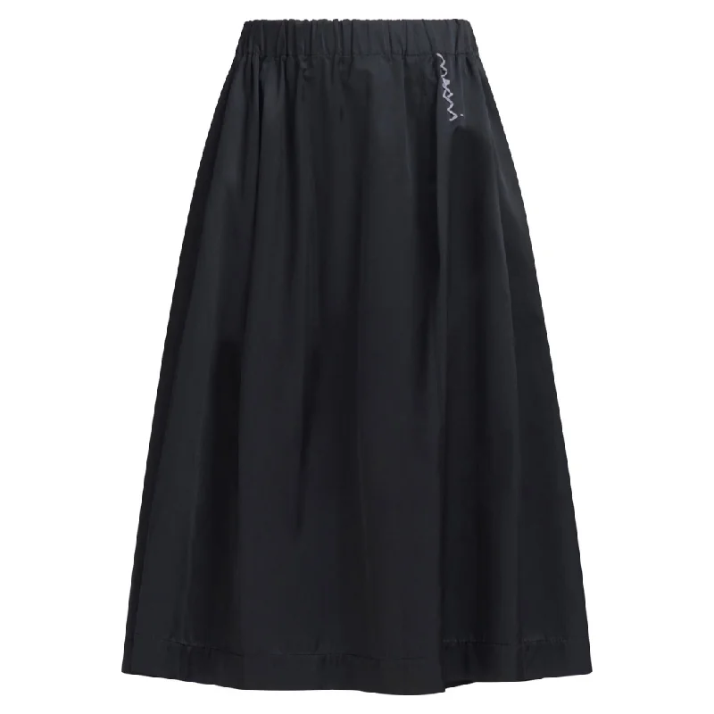 Water Repellent Midi Skirt