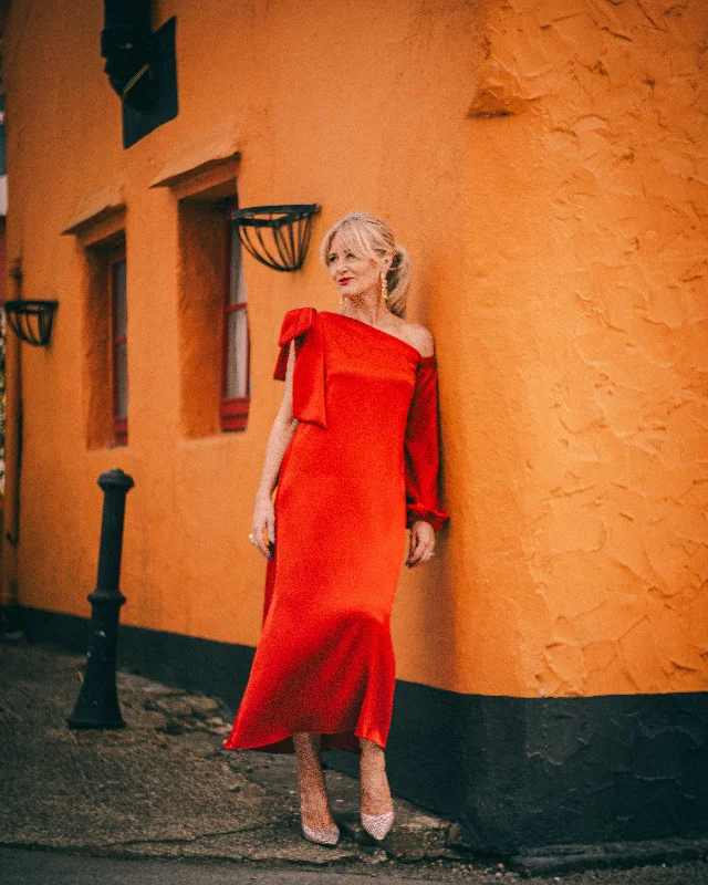 Moskada Red Elba Dress