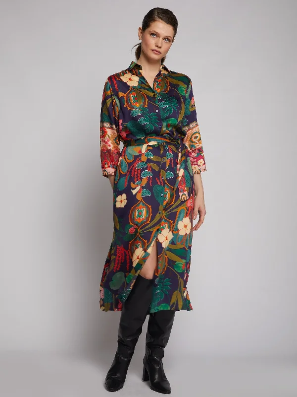 Vilagallo Dafne Floral Dress