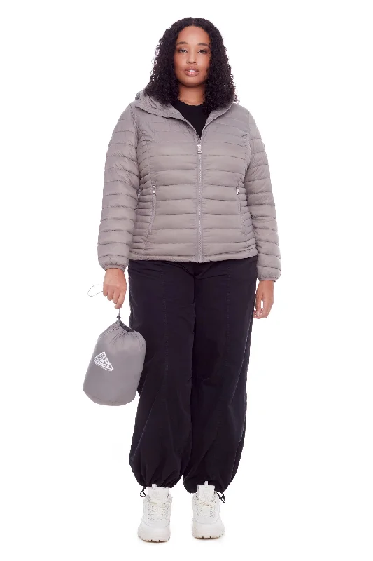 YOHO PLUS | WOMEN'S VEGAN DOWN (RECYCLED) LIGHTWEIGHT PACKABLE PUFFER (PLUS SIZE)