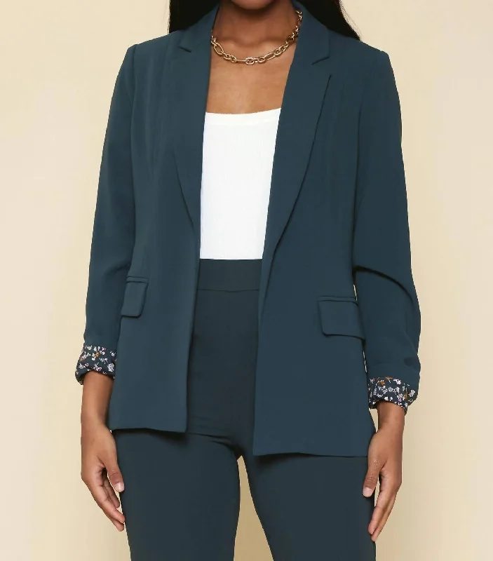 Treasury Blazer In Astro Green