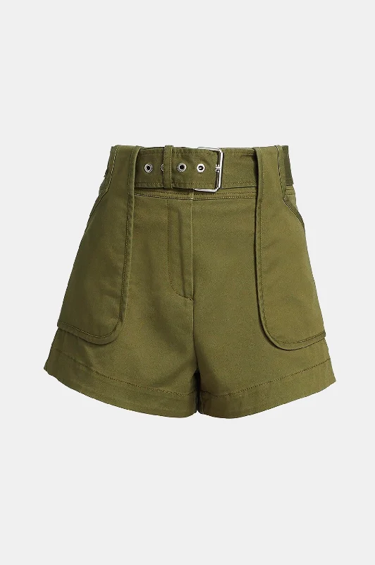 Montery Belted Short in Fatigue