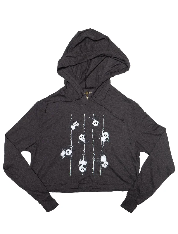 Poling Pandas Cropped Hoodie