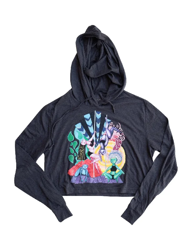 Rainbow Dancers Lite Cropped Hoodie